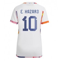 Belgia Eden Hazard #10 Fotballklær Bortedrakt Dame VM 2022 Kortermet